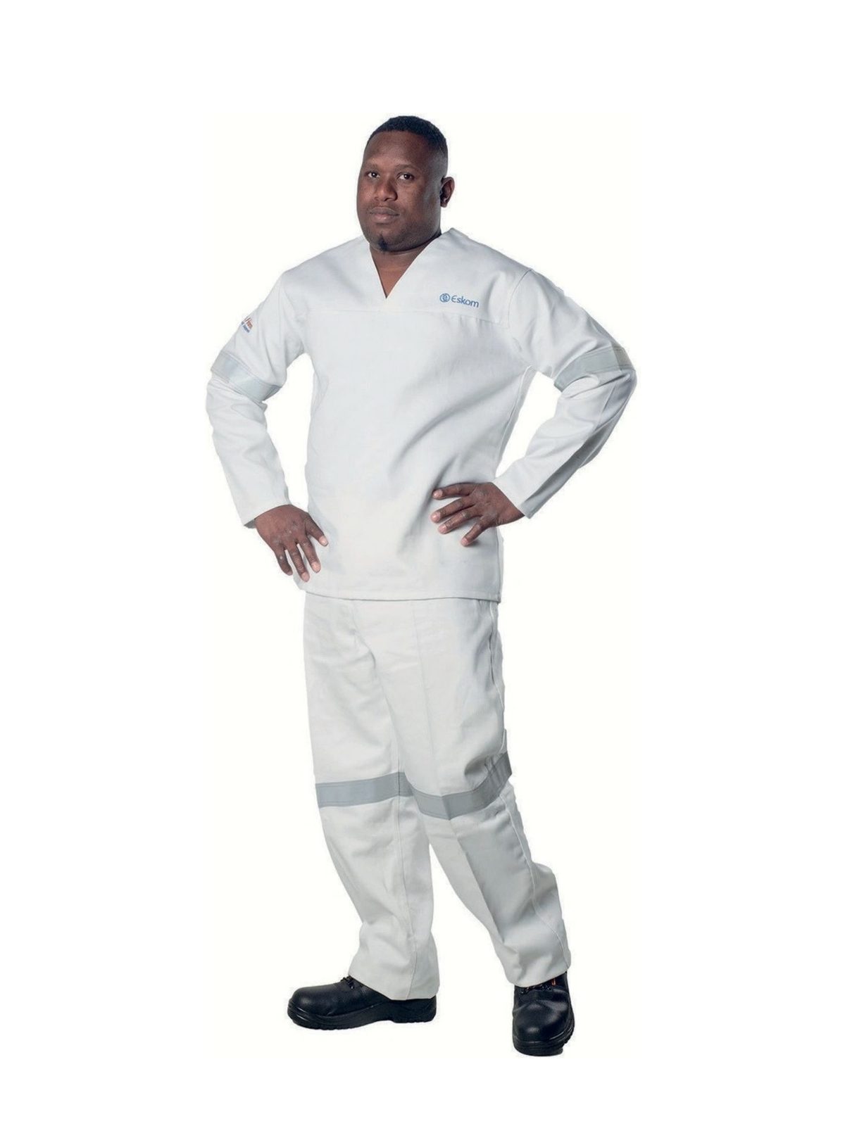 vulcan-d59-flame-white-clean-condition Vulcan D59 flame white clean condition jacket and trousers worn by model